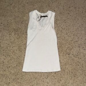 Enza Costa White v neck Tee